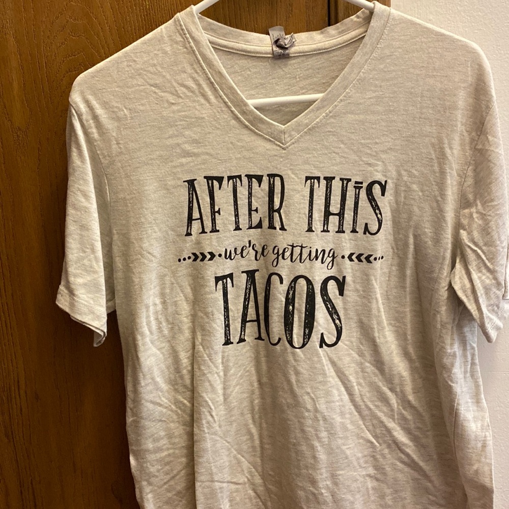 Platinum delta apparel “after this we’re getting tacos” (Size L) good condition